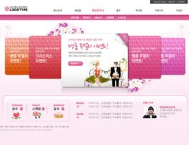 爱情公寓-浪漫粉色韩式大型婚恋交友卡通漫画类网站设计