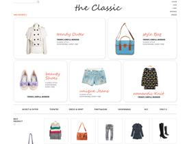 简洁大方白色系韩国风女性服饰配饰购物电商网网站设计