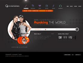 复古尊贵黑色系韩国风音乐舞蹈爱好者个人网站设计