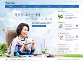 蓝色天空放飞梦想派-韩国风职场女强人律师事务所网站设计