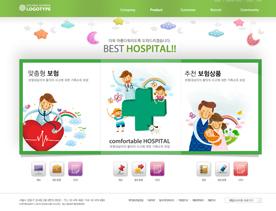 关注儿童健康！清新抹茶绿韩国风格儿童宝宝公益医疗网站模板设计