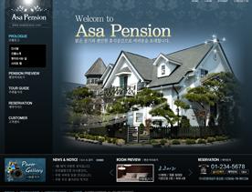 经典霸气炫酷黑色系界面设计-韩国风户外旅游度假山庄酒店宾馆网站设计