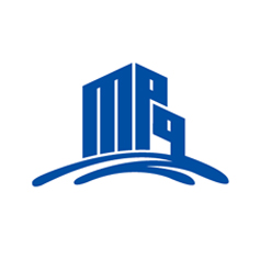 MPQ房地产公司蓝色系logo设计、名片设计