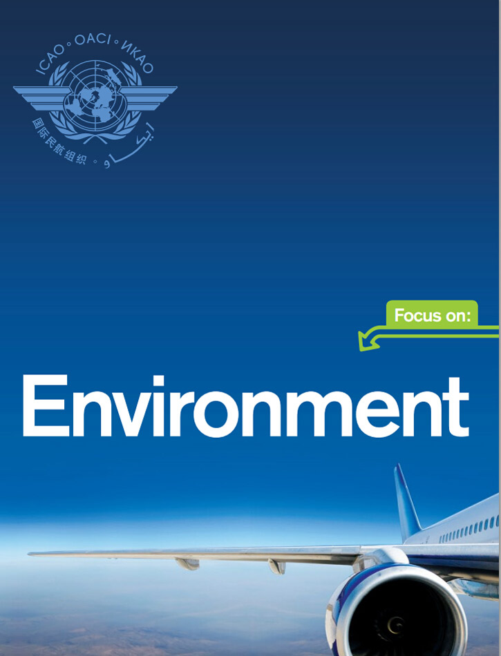 苍顶之下，共享蓝天之国际民航组织环保篇创意宣传单页设计