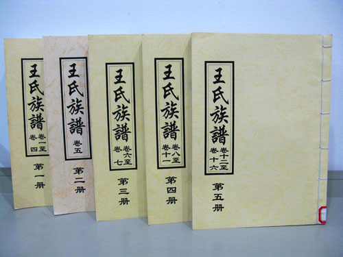 南充王氏分支族谱设计（部分）-上海专业家谱设计、制作机构搜集整理