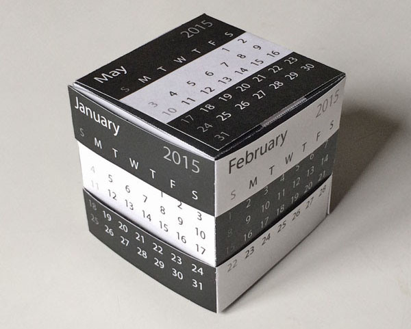 2015创意日历字体设计和优秀版式设计-上海最佳商务礼品项目合作伙伴领跑者