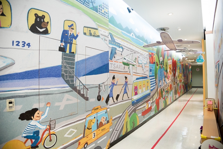 台北市松山亲子馆形象VI设计及空间墙体彩绘设计