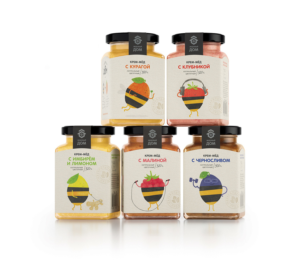蜂蜜包装标签设计，浆果+蜂蜜让好设计推动产品获得更好销量