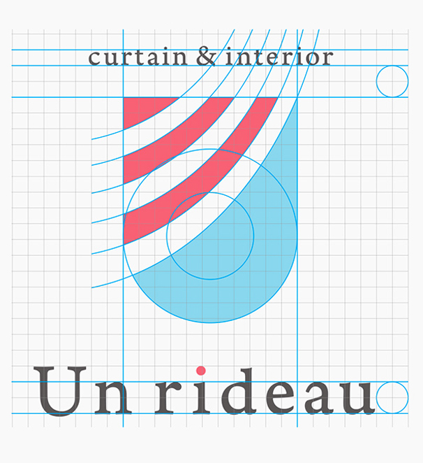 室内布艺装饰形象VI设计案例展示——女性柔美的生活态度-Unrideau CI-VIS design