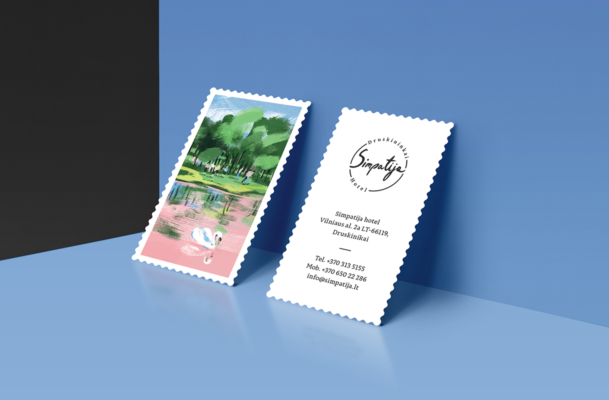 Simpatija立陶宛矿泉水度假酒店品牌形象设计-上海虔城设计公司为酒店餐饮行业提供品牌设计服务