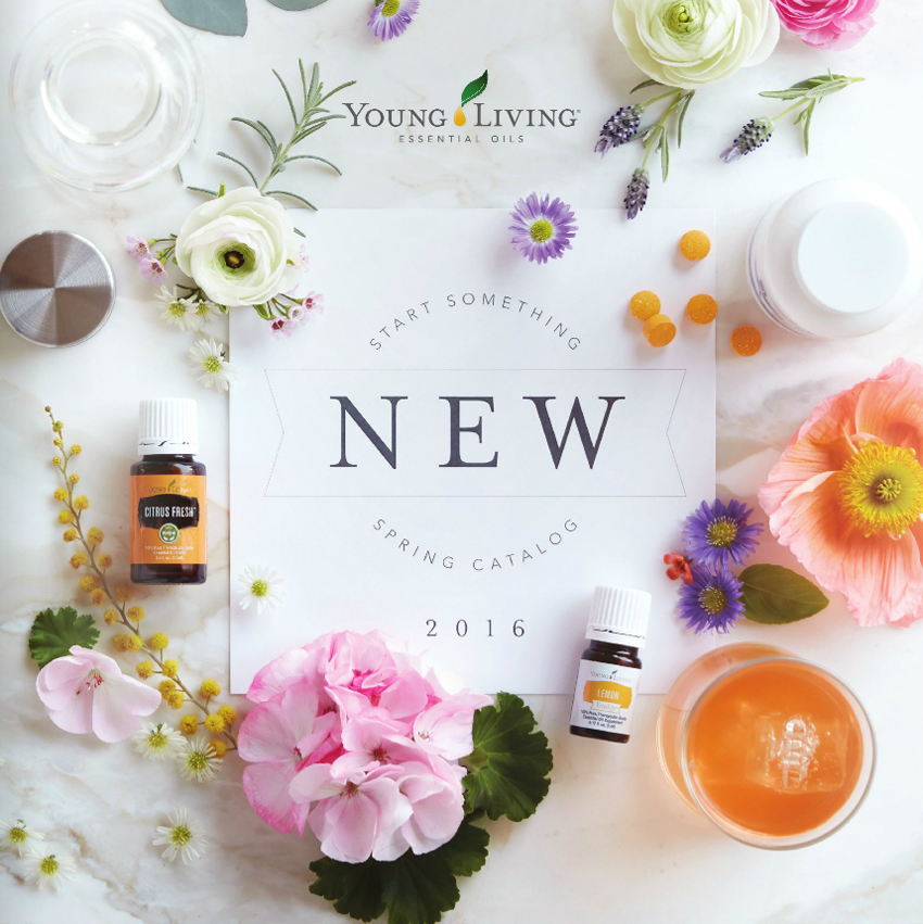 全球精油领导品牌Young Living（精油及身心健康产品）2016春季产品宣传册设计